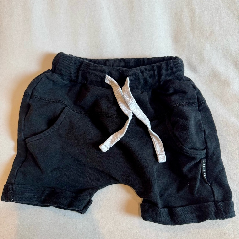 Little Bipsy Black Harem Shorts for Boys 24M